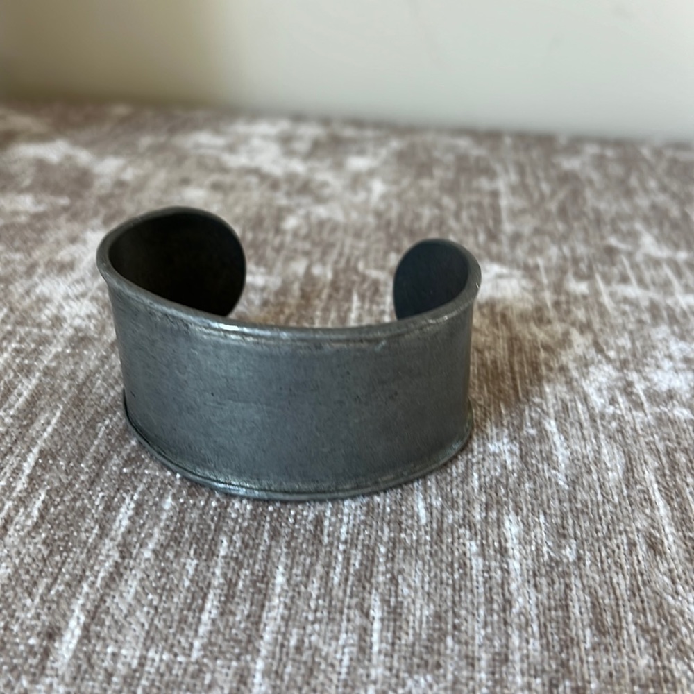 Jewel Kade edgy distressed pewter cuff bracelet